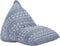 vidaXL - Zitzak - stof - patchwork - indigo