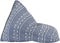 vidaXL - Zitzak - stof - patchwork - indigo