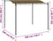 vidaXL - Zonneluifel - 180 - g/m² - 3x2,4 - m - taupe
