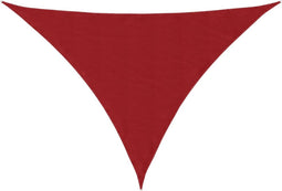 vidaXL - Zonnescherm - driehoekig - 2,5x2,5x3,5 - m - oxford - stof - rood