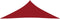 vidaXL - Zonnescherm - driehoekig - 2,5x2,5x3,5 - m - oxford - stof - rood