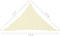 vidaXL - Zonnescherm - driehoekig - 2,5x2,5x3,5 - m - oxford - stof - crèmekleurig