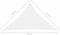 vidaXL - Zonnescherm - driehoekig - 2,5x2,5x3,5 - m - oxford - stof - wit