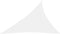 vidaXL - Zonnescherm - driehoekig - 2,5x2,5x3,5 - m - oxford - stof - wit