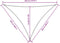 vidaXL - Zonnescherm - driehoekig - 2,5x2,5x3,5 - m - oxford - stof - crèmekleurig