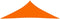 vidaXL - Zonnescherm - driehoekig - 2,5x2,5x3,5 - m - oxford - stof - oranje