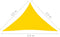 vidaXL - Zonnescherm - driehoekig - 2,5x2,5x3,5 - m - oxford - stof - geel
