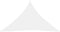 vidaXL - Zonnescherm - driehoekig - 3,5x3,5x4,9 - m - oxford - stof - wit