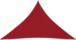 vidaXL - Zonnescherm - driehoekig - 3,5x3,5x4,9 - m - oxford - stof - rood