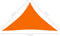 vidaXL - Zonnescherm - driehoekig - 3,5x3,5x4,9 - m - oxford - stof - oranje