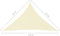 vidaXL - Zonnescherm - driehoekig - 3,5x3,5x4,9 - m - oxford - stof - crèmekleurig