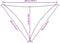 vidaXL - Zonnescherm - driehoekig - 3,5x3,5x4,9 - m - oxford - stof - crèmekleurig