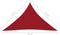 vidaXL - Zonnescherm - driehoekig - 3,5x3,5x4,9 - m - oxford - stof - rood