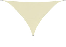 vidaXL - Zonnescherm - driehoekig - 3,6x3,6x3,6 - m - oxford - stof - crèmewit
