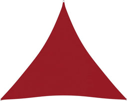 vidaXL - Zonnescherm - driehoekig - 3,6x3,6x3,6 - m - oxford - stof - rood