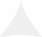 vidaXL - Zonnescherm - driehoekig - 3,6x3,6x3,6 - m - oxford - stof - wit