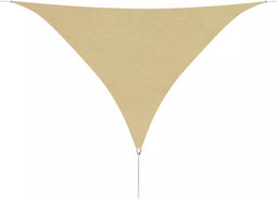 vidaXL - Zonnescherm - driehoekig - 3,6x3,6x3,6 - m - oxford - stof - beige