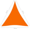 vidaXL - Zonnescherm - driehoekig - 3,6x3,6x3,6 - m - oxford - stof - oranje