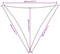 vidaXL - Zonnescherm - driehoekig - 3,6x3,6x3,6 - m - oxford - stof - blauw