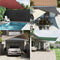vidaXL - Zonnescherm - driehoekig - 3,6x3,6x3,6 - m - oxford - stof - blauw