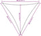 vidaXL - Zonnescherm - driehoekig - 3,6x3,6x3,6 - m - oxford - stof - crèmewit