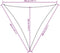 vidaXL - Zonnescherm - driehoekig - 3,6x3,6x3,6 - m - oxford - stof - wit