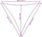 vidaXL - Zonnescherm - driehoekig - 3x3x3 - m - oxford - stof - beige