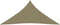 vidaXL - Zonnescherm - driehoekig - 3x3x3 - m - oxford - stof - beige