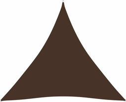 vidaXL - Zonnescherm - driehoekig - 3x3x3 - m - oxford - stof - bruin