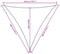 vidaXL - Zonnescherm - driehoekig - 3x3x3 - m - oxford - stof - bruin