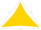 vidaXL - Zonnescherm - driehoekig - 3x3x3 - m - oxford - stof - geel