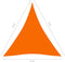 vidaXL - Zonnescherm - driehoekig - 3x3x3 - m - oxford - stof - oranje