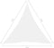 vidaXL - Zonnescherm - driehoekig - 3x3x3 - m - oxford - stof - wit