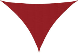 vidaXL - Zonnescherm - driehoekig - 3x3x4,24 - m - oxford - stof - rood
