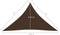 vidaXL - Zonnescherm - driehoekig - 3x3x4,24 - m - oxford - stof - bruin