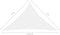 vidaXL - Zonnescherm - driehoekig - 3x3x4,24 - m - oxford - stof - wit