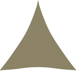 vidaXL - Zonnescherm - driehoekig - 3x4x4 - m - oxford - stof - beige