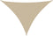 vidaXL - Zonnescherm - driehoekig - 3x4x4 - m - oxford - stof - beige