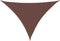 vidaXL - Zonnescherm - driehoekig - 3x4x4 - m - oxford - stof - bruin