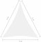 vidaXL - Zonnescherm - driehoekig - 3x4x4 - m - oxford - stof - wit