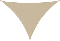 vidaXL - Zonnescherm - driehoekig - 3x4x5 - m - oxford - stof - beige