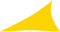vidaXL - Zonnescherm - driehoekig - 3x4x5 - m - oxford - stof - geel