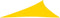 vidaXL - Zonnescherm - driehoekig - 3x4x5 - m - oxford - stof - geel