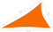 vidaXL - Zonnescherm - driehoekig - 3x4x5 - m - oxford - stof - oranje