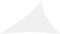 vidaXL - Zonnescherm - driehoekig - 3x4x5 - m - oxford - stof - wit