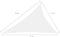 vidaXL - Zonnescherm - driehoekig - 3x4x5 - m - oxford - stof - wit