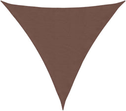 vidaXL - Zonnescherm - driehoekig - 4,5x4,5x4,5 - m - oxford - stof - bruin