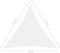 vidaXL - Zonnescherm - driehoekig - 4,5x4,5x4,5 - m - oxford - stof - wit