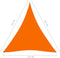 vidaXL - Zonnescherm - driehoekig - 4,5x4,5x4,5 - m - oxford - stof - oranje