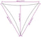 vidaXL - Zonnescherm - driehoekig - 4,5x4,5x4,5 - m - oxford - stof - rood
